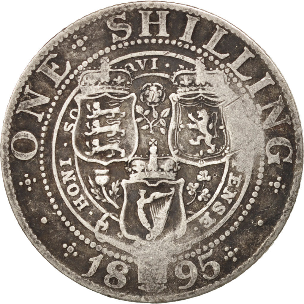 Great Britain, Victoria, Shilling, 1895, VF(30-35), Silver, KM:780