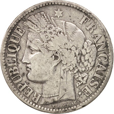 France, Cérès, 2 Francs, 1871, Bordeaux, TB+, Argent, KM:817.2, Gadoury:530