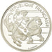 Moneta, Francja, Hockey players, 100 Francs, 1991, BE, MS(65-70), Srebro
