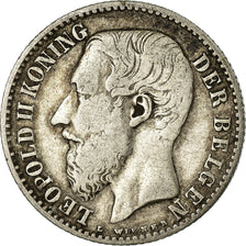 Coin, Belgium, Leopold II, Franc, 1887, VF(30-35), Silver, KM:29.1