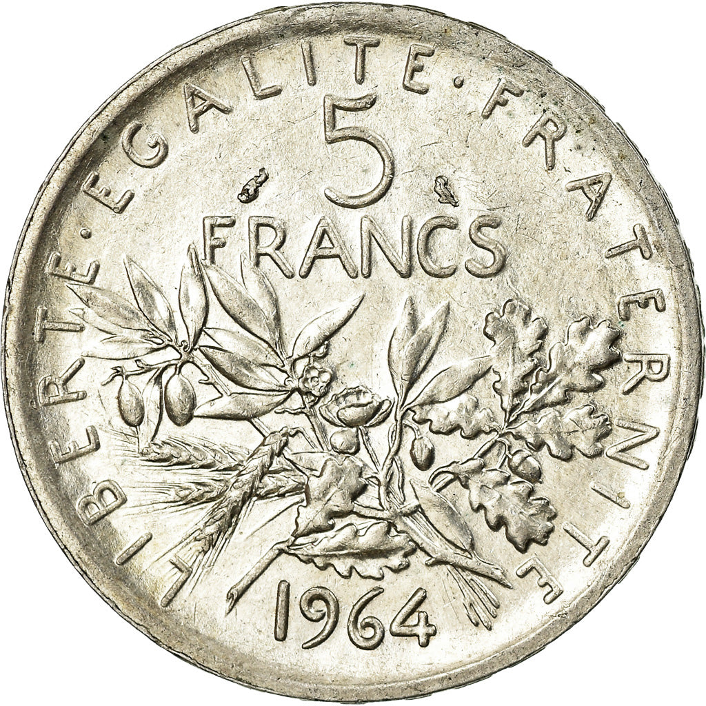 Coin, France, Semeuse, 5 Francs, 1964, Paris, EF(40-45), Silver, KM:926