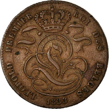 Coin, Belgium, Leopold I, 5 Centimes, 1833, VF(30-35), Copper, KM:5.1