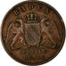 Coin, German States, BADEN, Friedrich I, Kreuzer, 1862, EF(40-45), Copper