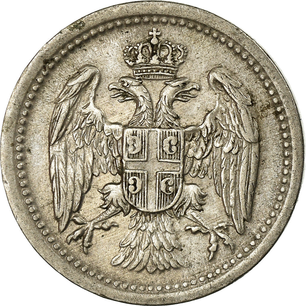 Coin, Serbia, Milan I, 10 Para, 1912, EF(40-45), Copper-nickel, KM:19