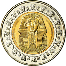 Münze, Ägypten, Pound, 2007/AH1428, Cairo, UNZ, Bi-Metallic, KM:940a