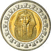 Münze, Ägypten, Pound, 2007/AH1428, Cairo, UNZ, Bi-Metallic, KM:940a