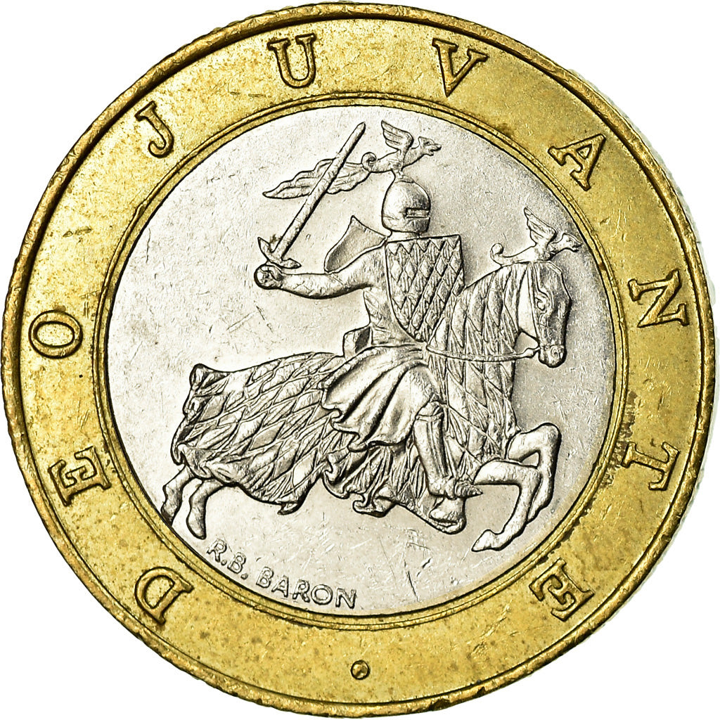 Coin, Monaco, Rainier III, 10 Francs, 1996, EF(40-45), Bi-Metallic, KM:163