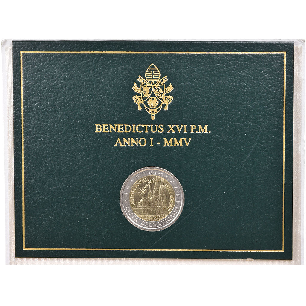 Vatican, 2 Euro, 2005, 20ème journée mondiale de la Jeunesse, FDC, Bi-Metallic