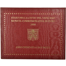 Vatican, 2 Euro, Année de Saint Paul, 2008, MS(65-70), Bi-Metallic
