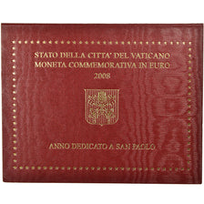 Vatican, 2 Euro, Année de Saint Paul, 2008, FDC, Bi-Metallic