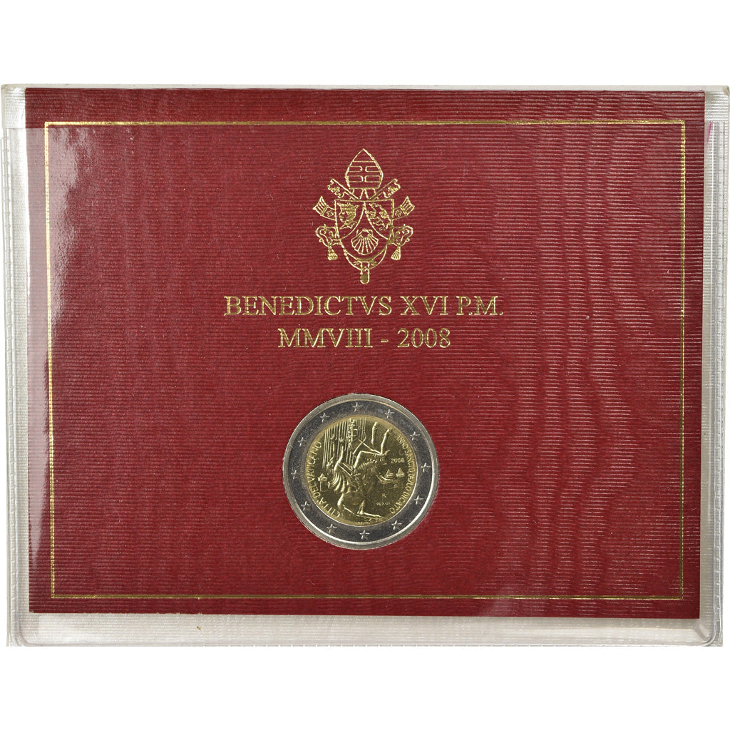 Vatican, 2 Euro, Année de Saint Paul, 2008, MS(65-70), Bi-Metallic
