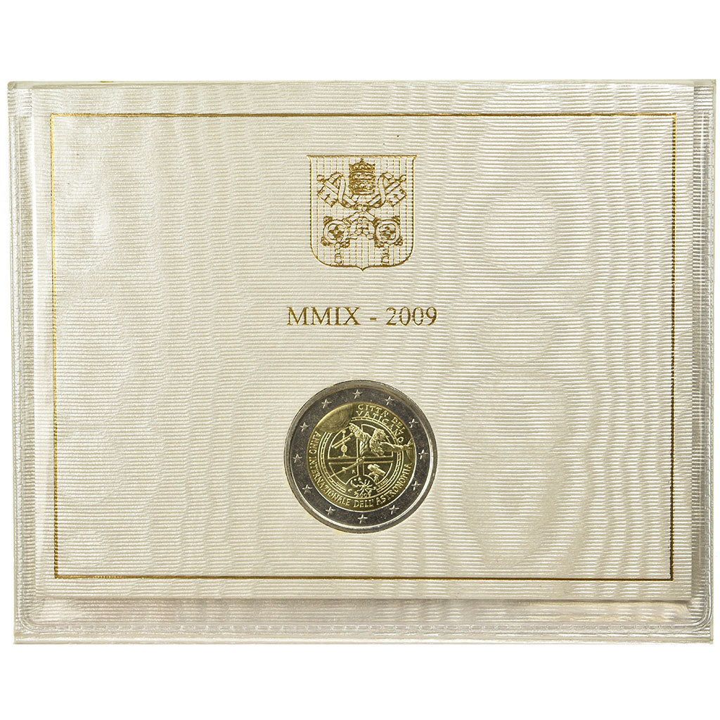 Vatikan, 2 Euro, 2009, Année internationale de l'Astronomie, STGL