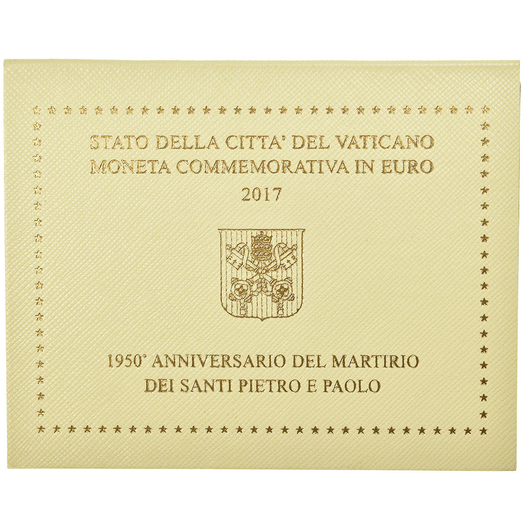 Vatican, 2 Euro, 2017, Martyre des Saints Pierre et Paul, MS(65-70), Bi-Metallic