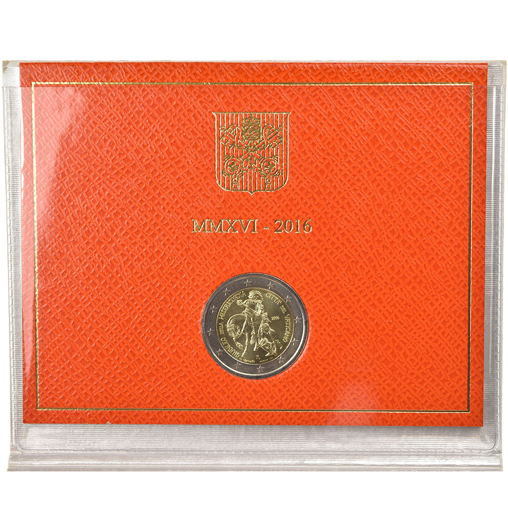 Vatican, 2 Euro, Jubilé de la Miséricorde, 2016, MS(65-70), Bi-Metallic