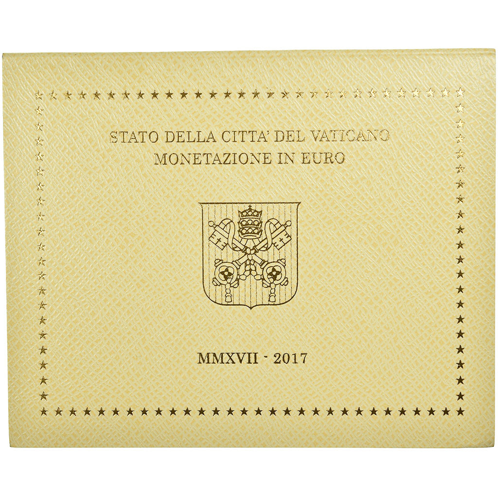 Vatican, 1 Cent to 2 Euro, Le Pape François, 2017, MS(65-70)