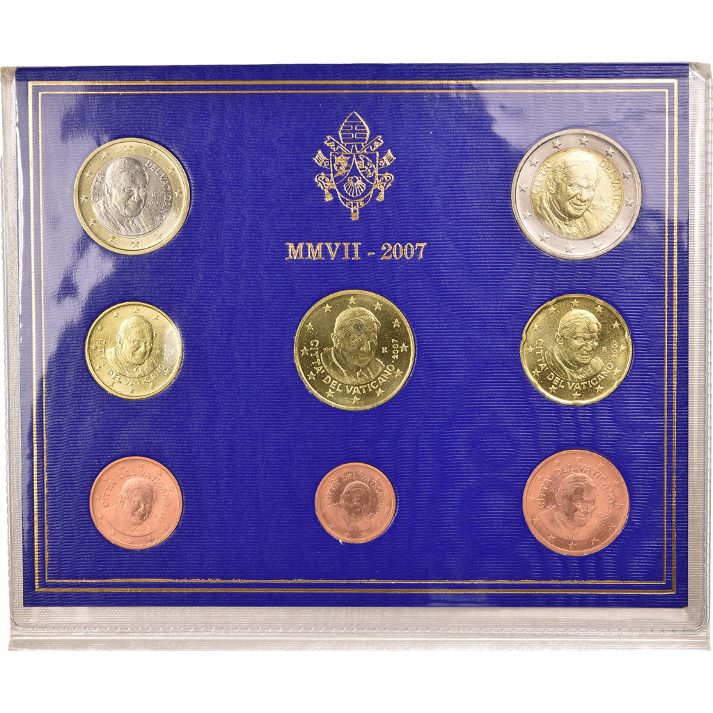 Vatikan, 1 Cent to 2 Euro, 2007, STGL