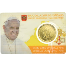 CITTÀ DEL VATICANO, 50 Euro Cent, 2017, Coin card, FDC, Ottone