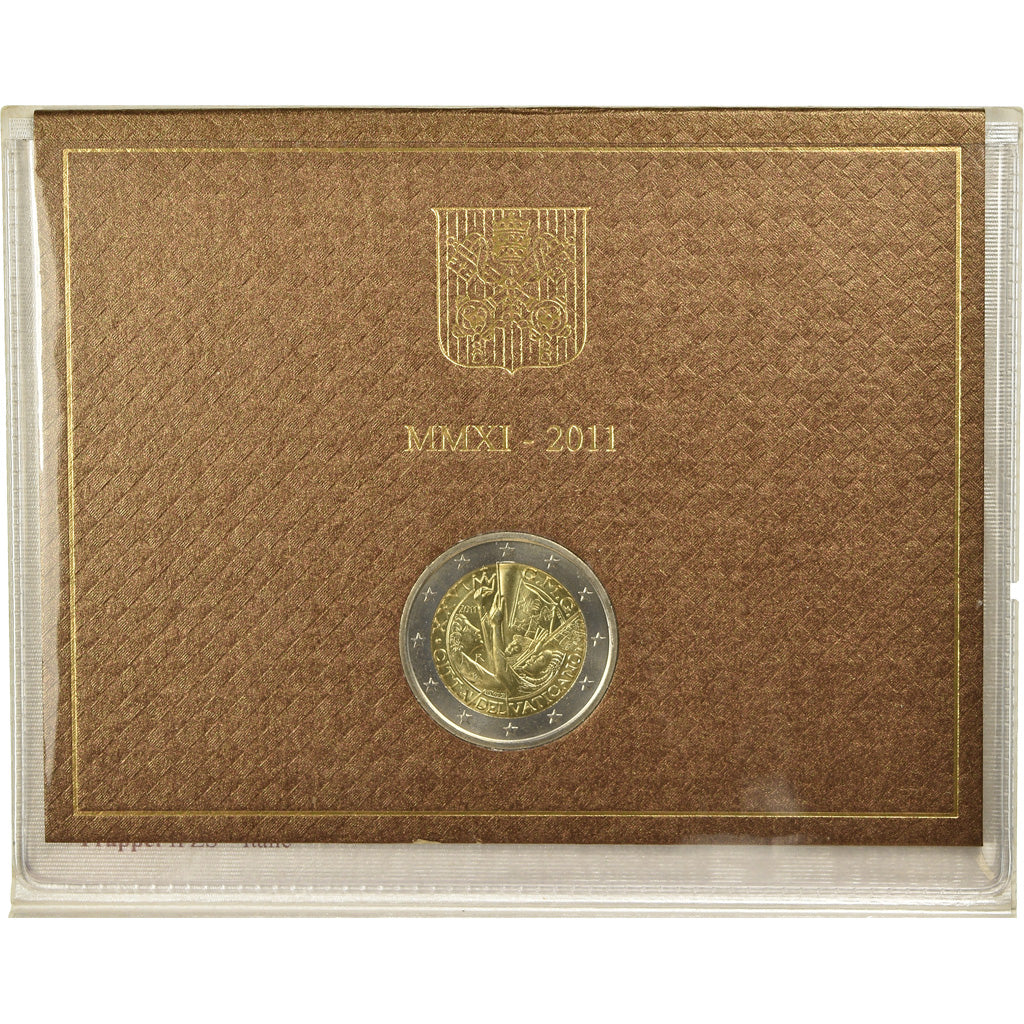Vatican, 2 Euro, 2011, 26ème journée mondiale de la jeunesse, FDC, KM:446