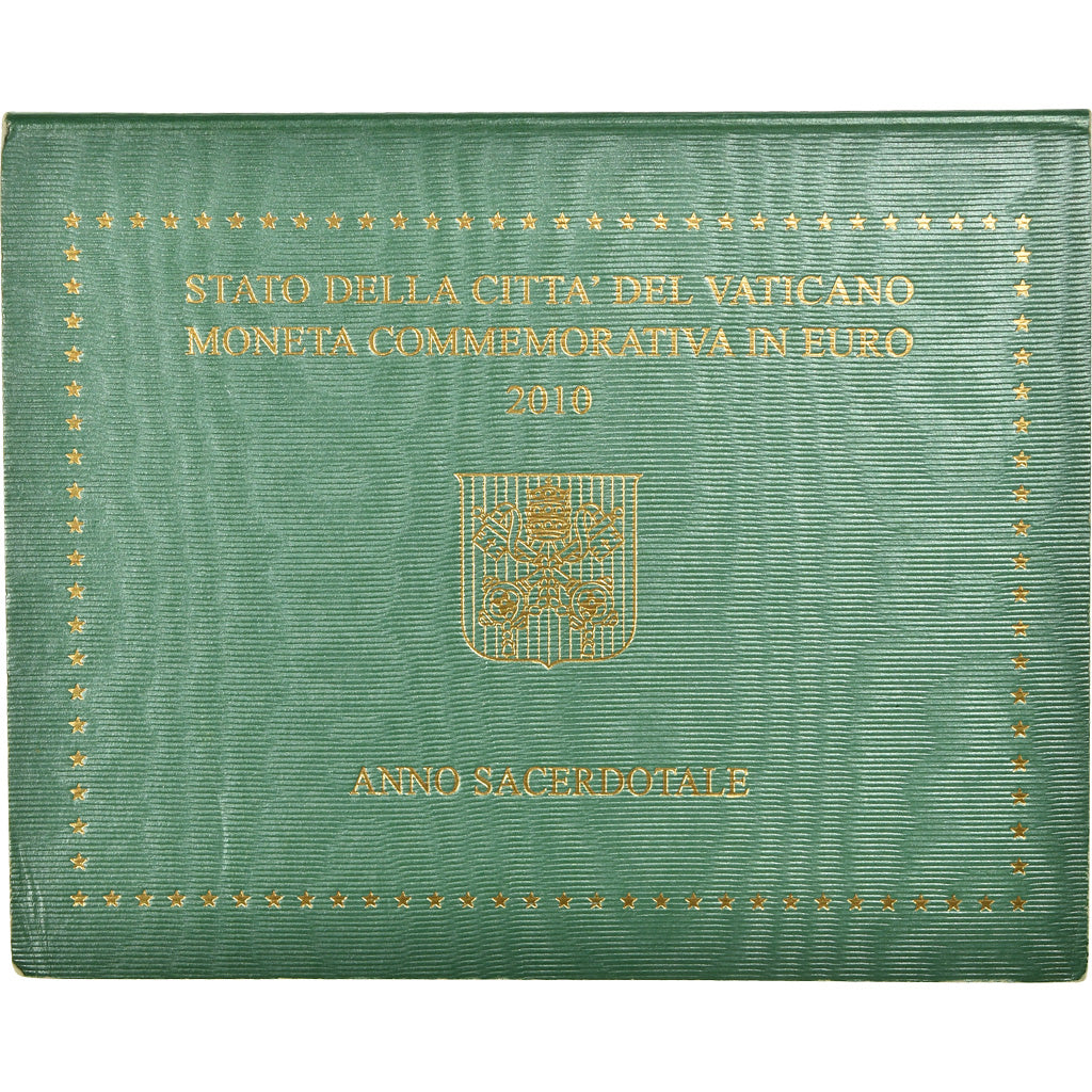 Vaticano, 2 Euro, 2010, Année sacerdotale, FDC, Bi-metallico