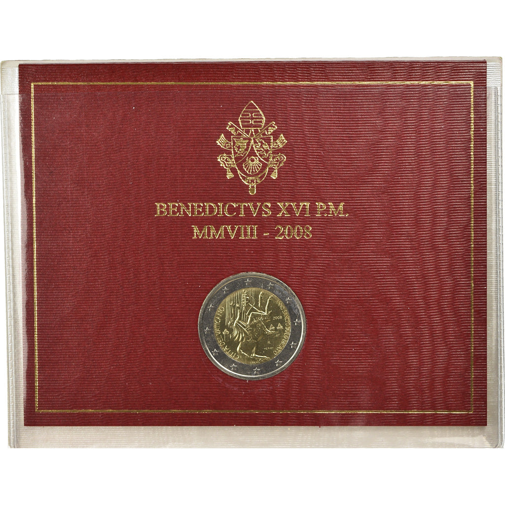 Vatican, 2 Euro, Année de Saint Paul, 2008, MS(65-70), Bi-Metallic