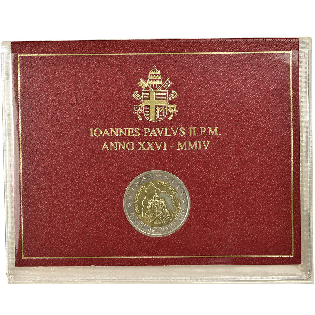 Vatican, 2 Euro, 2004, 75 ème anniversaire de la Fondation de l'Etat du
