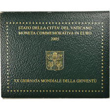 Vatican, 2 Euro, 20ème journée mondiale de la Jeunesse, 2005, FDC, Bi-Metallic
