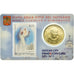 VATICAN CITY, 50 Euro Cent, 2011, Stamp and coin card, MS(65-70), Brass