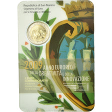 San Marino, 2 Euro, Année  de la création et de l'innovation, 2009, FDC