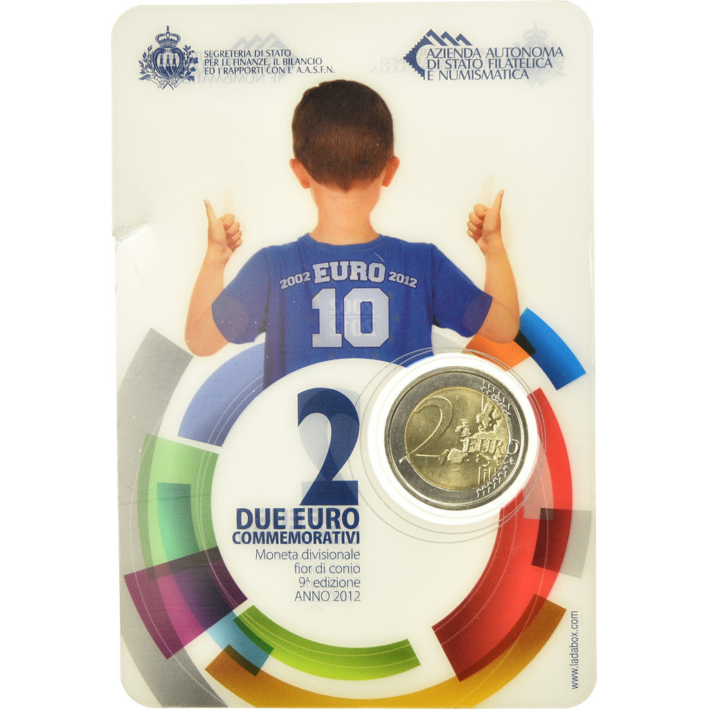 San Marino, 2 Euro, 10ème Anniversaire de l'Euro, 2012, MS(65-70)