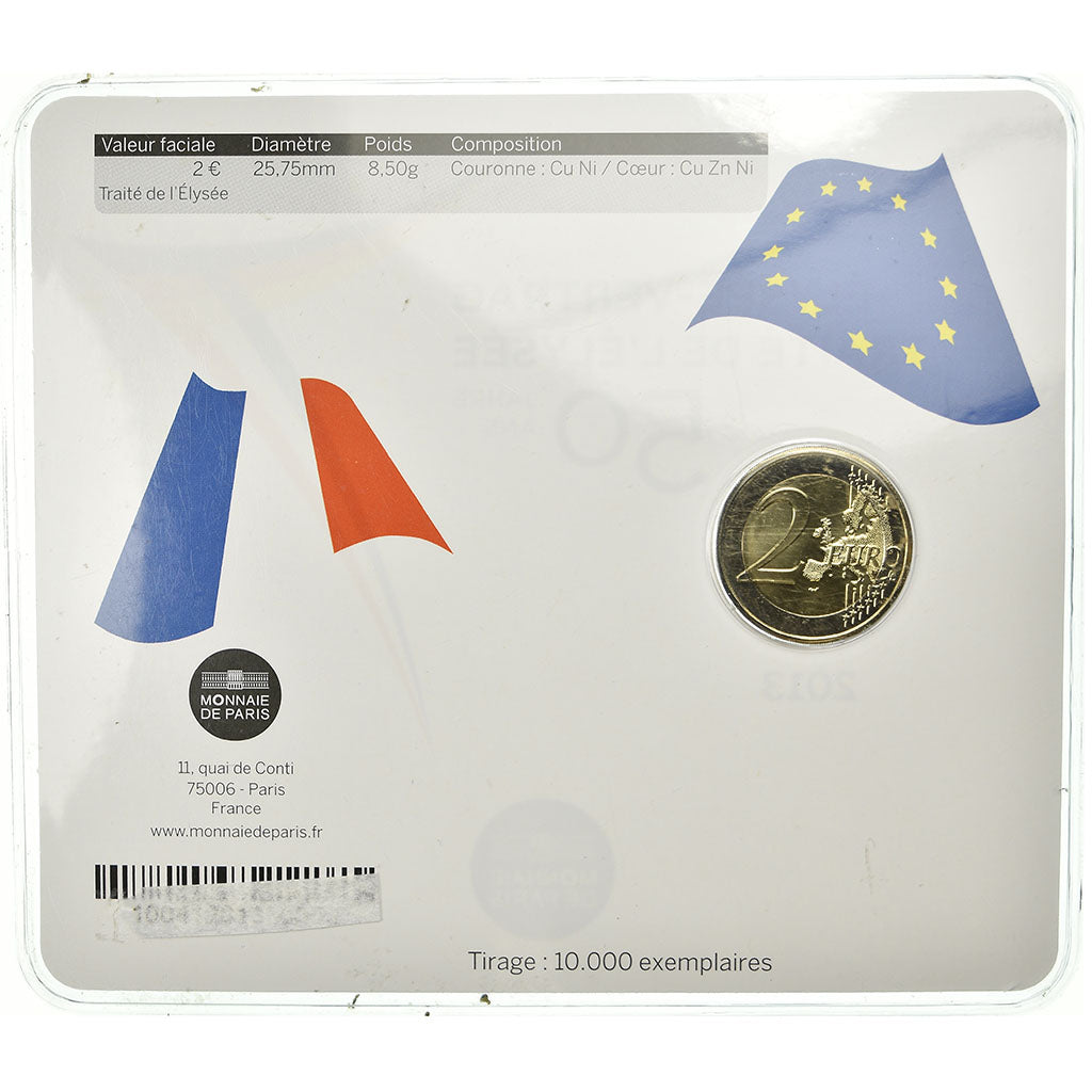 France, 2 Euro, 2013, BU, MS(65-70), Bi-Metallic, KM:2094