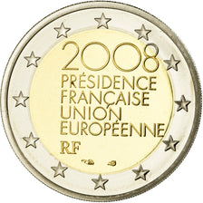 Francia, 2 Euro, Présidence Française Union Européenne, 2008, BE, FDC