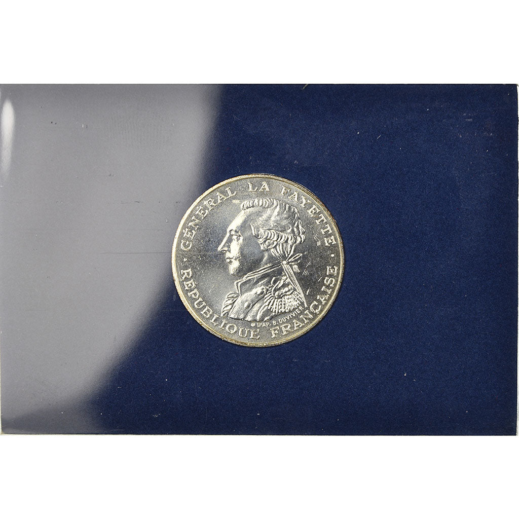 Coin, France, Lafayette, 100 Francs, 1987, BU, MS(65-70), Silver, KM:962