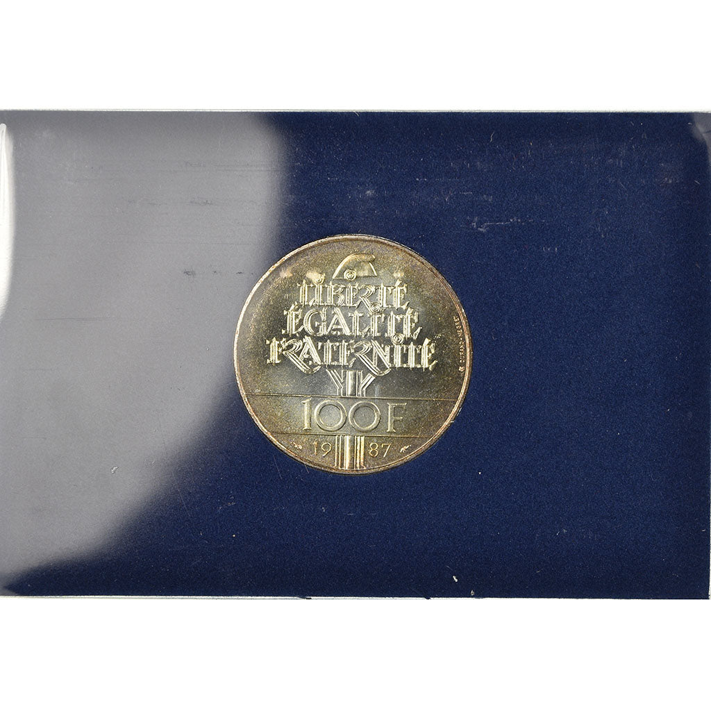 Coin, France, Lafayette, 100 Francs, 1987, BU, MS(65-70), Silver, KM:962