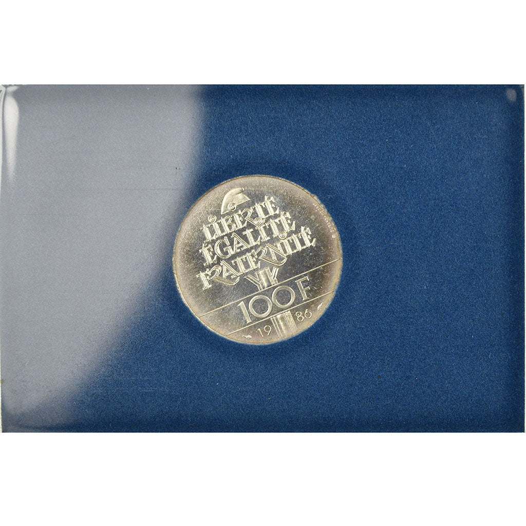Monnaie, France, Statue de la Liberté, 100 Francs, 1986, BU, FDC, Argent