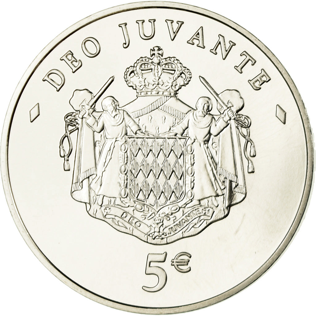 Monaco, 5 Euro, 2008, FDC, Argento, Gadoury:3, KM:197