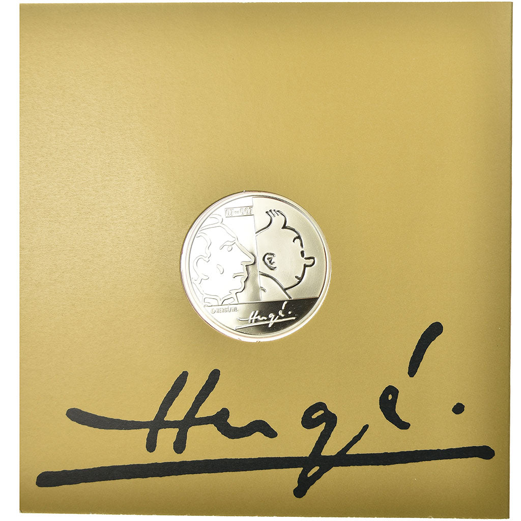 Belgio, 20 Euro, Tintin, 2007, BE, FDC, Argento, KM:262