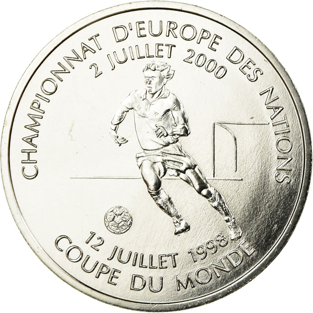 Monnaie, France, Football - Double victoire, Franc, 2000, Paris, FDC, Argent
