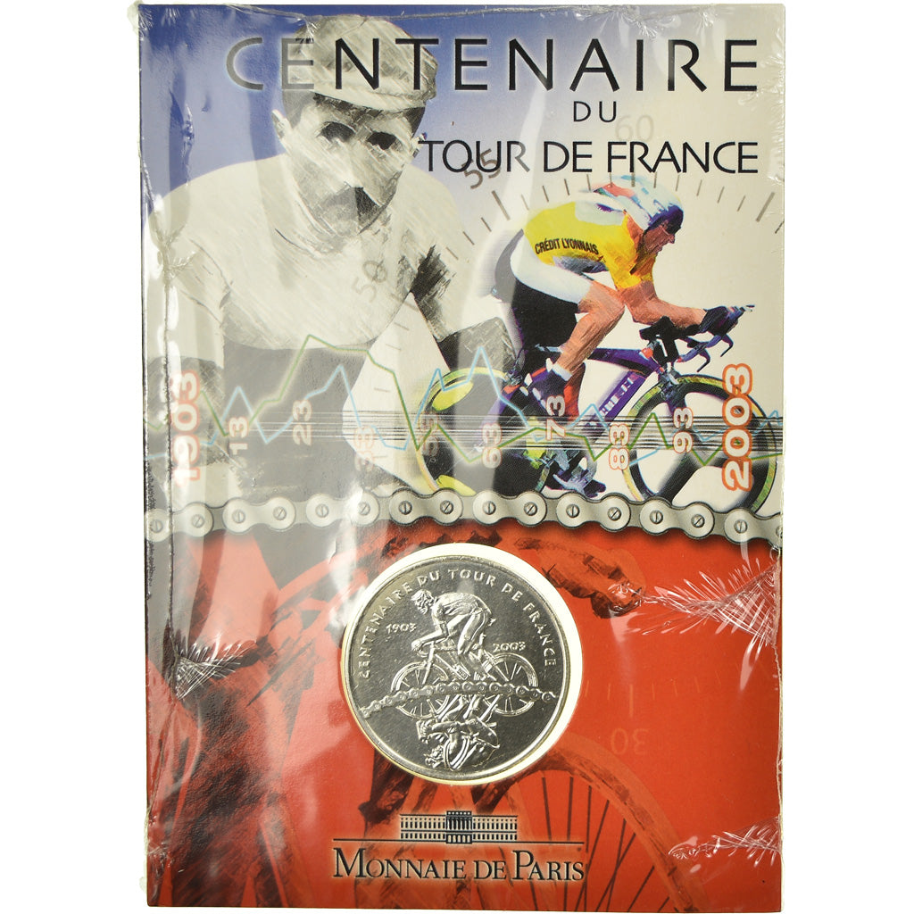 Francia, 1/4 Euro, Centenaire Du Tour De France, 2003, BU, FDC, Plata