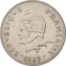 New Caledonia, 50 Francs, 1967, Paris, AU(50-53), Nickel, KM:7