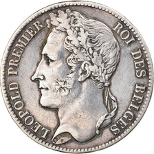 Coin, Belgium, Leopold I, 5 Francs, 5 Frank, 1833, EF(40-45), Silver, KM:3.1