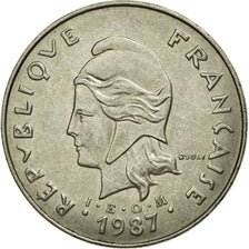 Munten, Nieuw -Caledonië, 50 Francs, 1987, Paris, ZF+, Nickel, KM:13