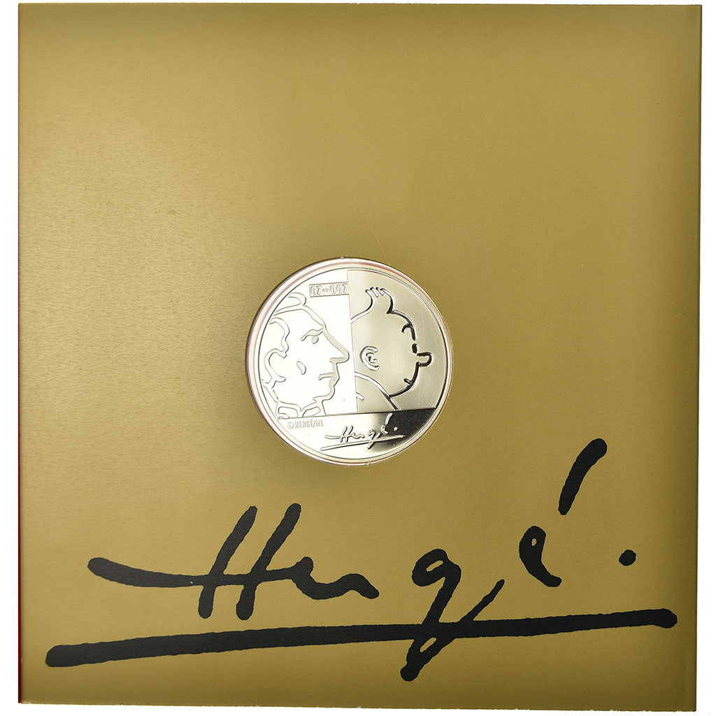 Belgio, 20 Euro, Tintin, 2007, BE, FDC, Argento, KM:262