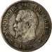 Moneda, Francia, Napoleon III, Napoléon III, 2 Centimes, 1855, Paris, BC+