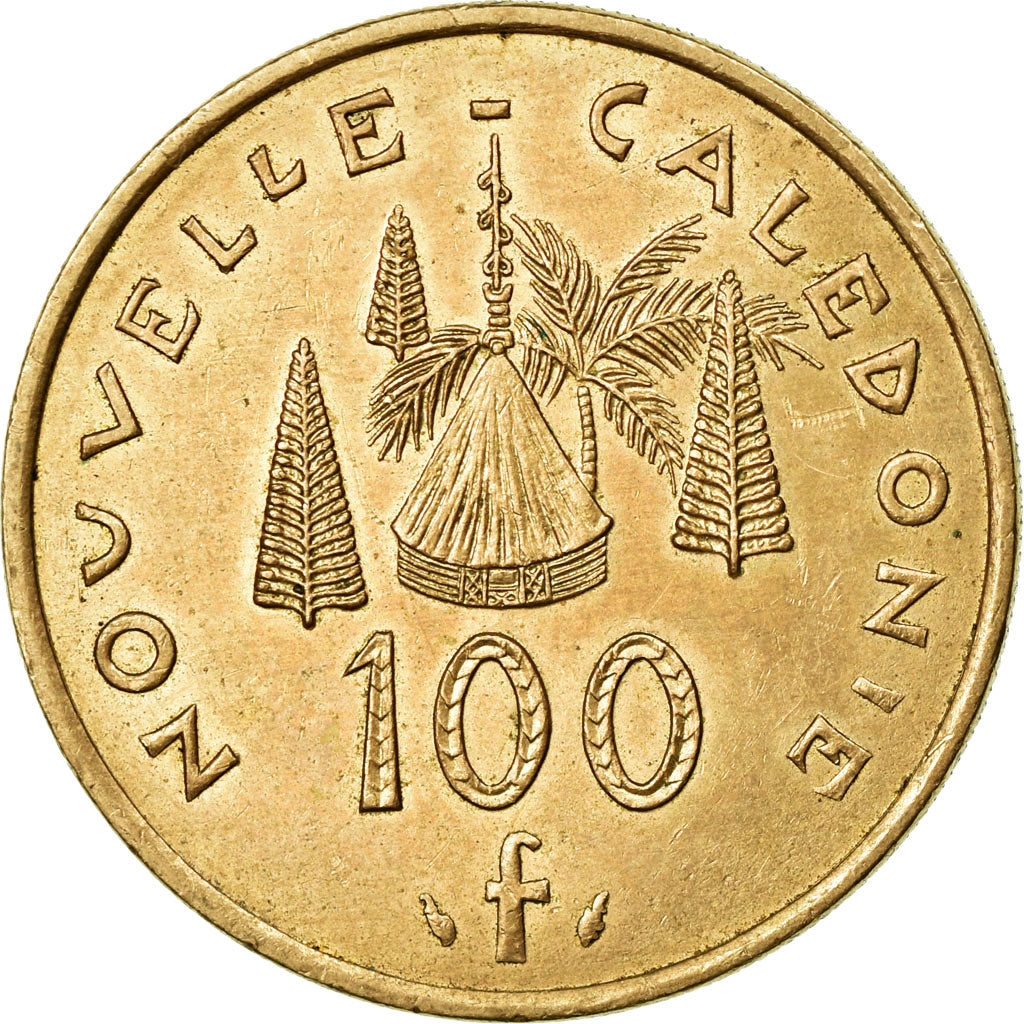 Coin, New Caledonia, 100 Francs, 1987, Paris, AU(50-53), Nickel-Bronze, KM:15