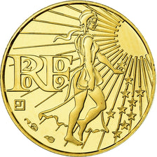 França, 100 Euro, 2009, MS(65-70), Dourado