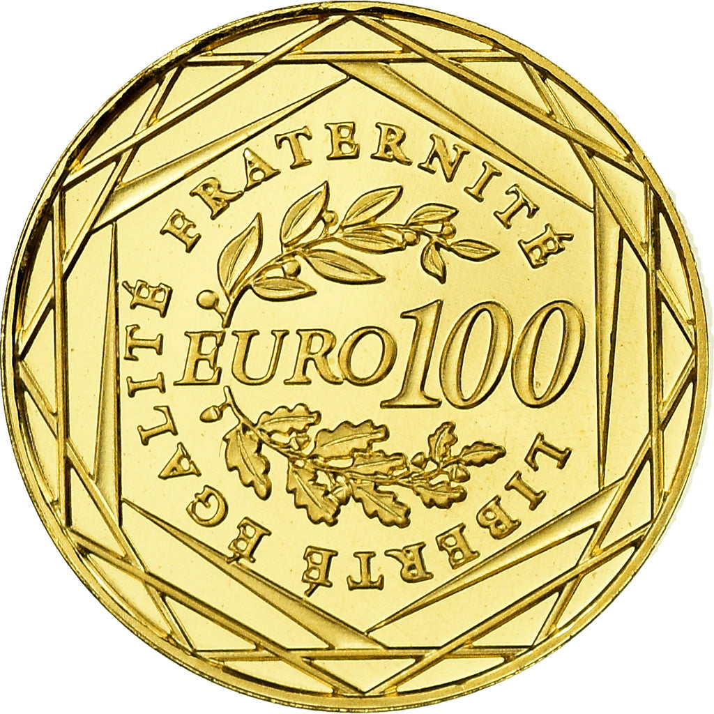Francia, 100 Euro, 2009, FDC, Oro
