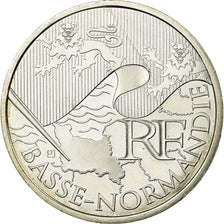 France, 10 Euro, Basse Normandie, 2010, AU(55-58), Silver, KM:1647