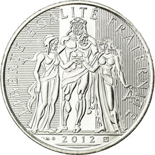 France, 10 Euro, Hercule, 2012, MS(63), Silver, Gadoury:EU 516, KM:2073