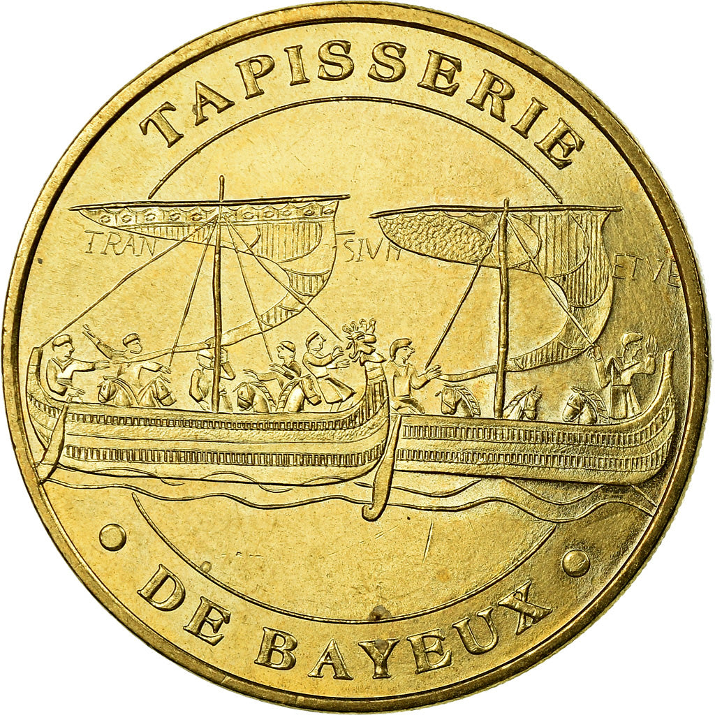 Francja, Token, Żeton turystyczny, 14/ Bayeux - Tapisseries - Drakkar, Sztuka i