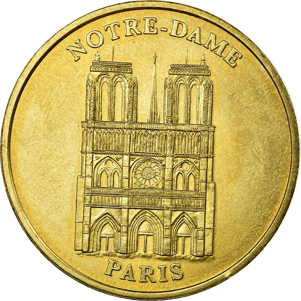 France, Jeton, Jeton Touristique, Paris - Notre Dame n°1, Arts & Culture, 2004